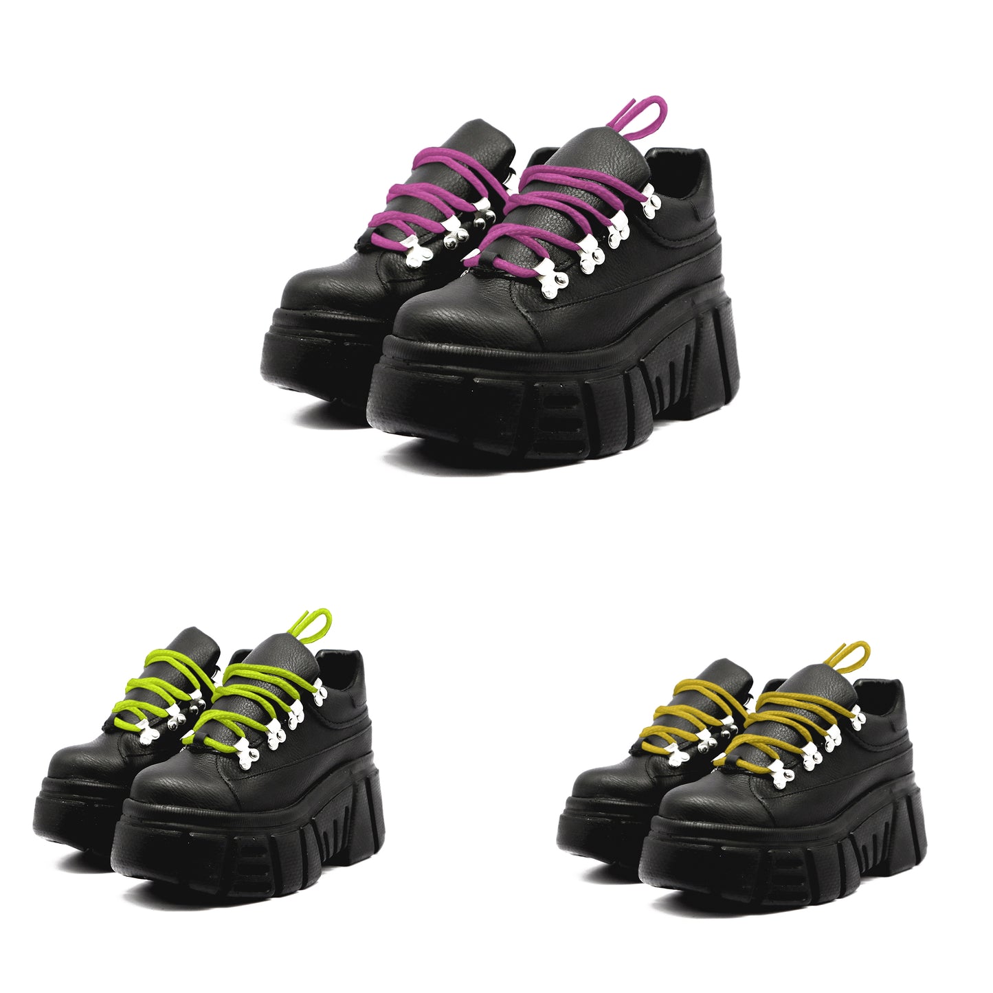 Women's Tennis Kit Platform Black + Laces