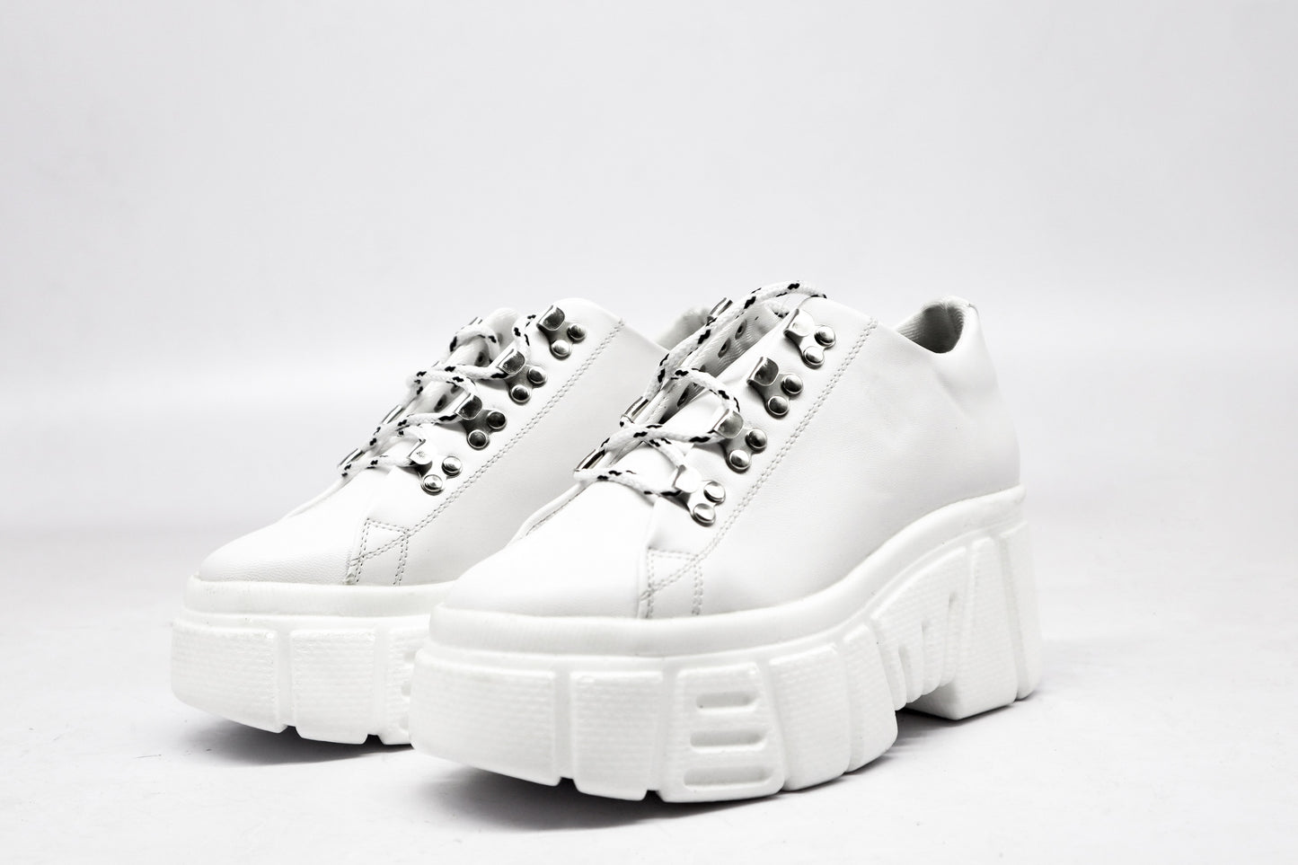 Tenis Mujer Plataforma Chunky Blanco