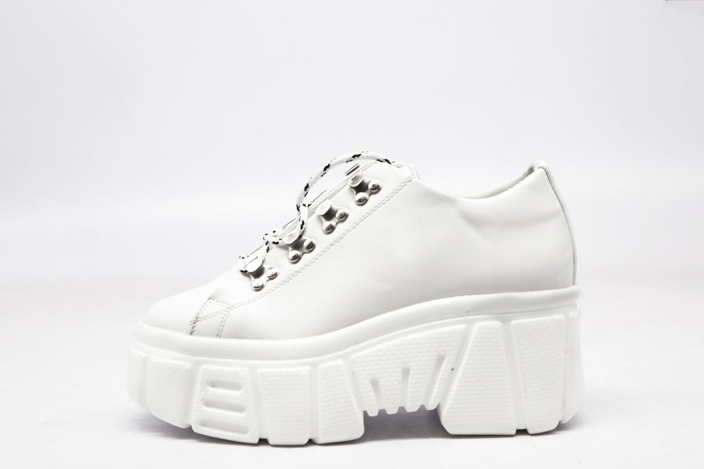 Tenis Mujer Plataforma Chunky Blanco