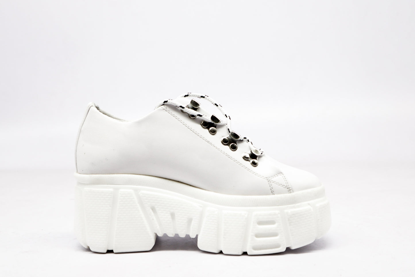 Tenis Mujer Plataforma Chunky Blanco