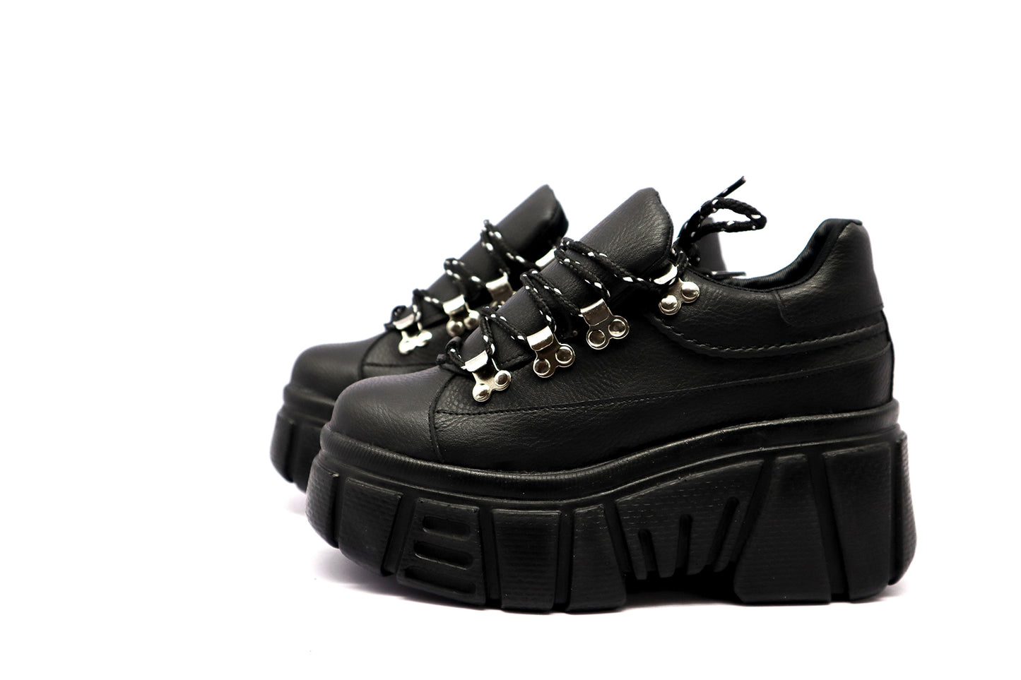 Women's Tennis Kit Platform Black + Laces