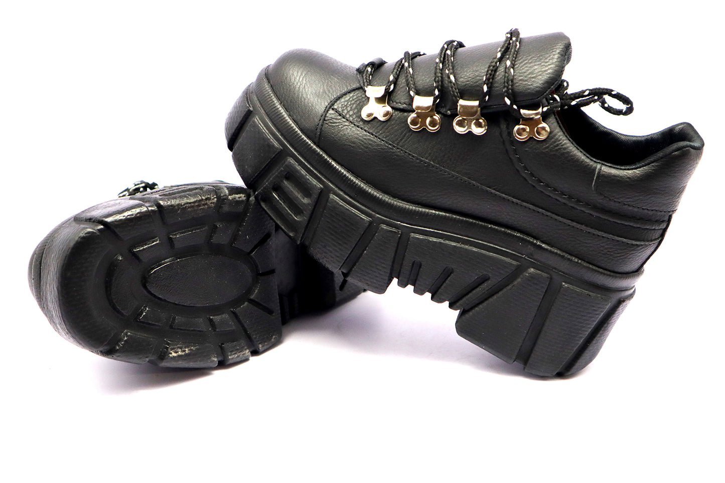 Women's Tennis Kit Platform Black + Laces