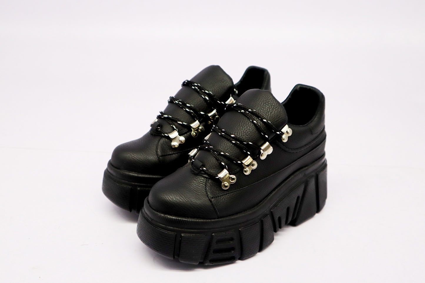 Women's Tennis Kit Platform Black + Laces