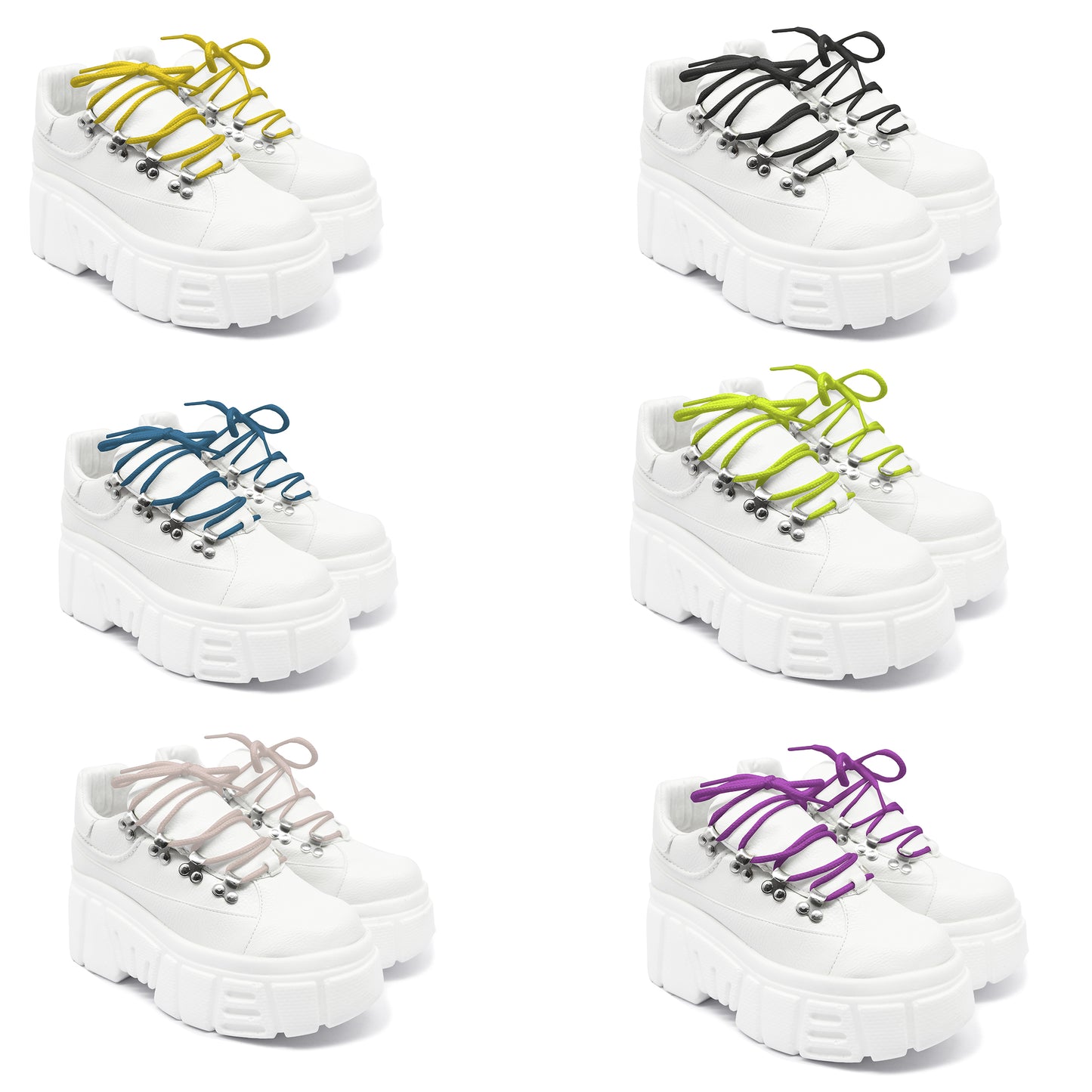 Women's Chunky White Tennis Kit + Laces Kit