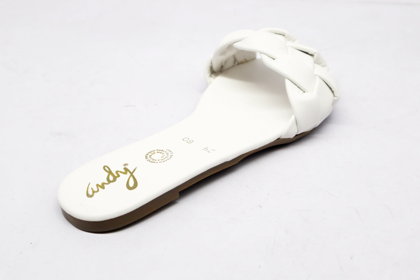 Copy of Andy Braid White Sandal
